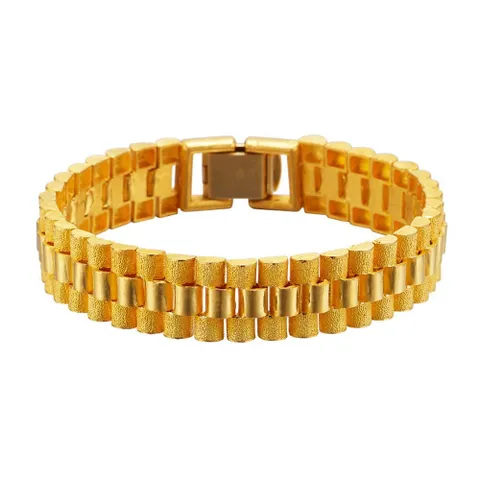 [한국금다이아몬드] 24k 남자 순금 팔찌 로렉스 체인 37.5g 18k장식 +할인쿠폰