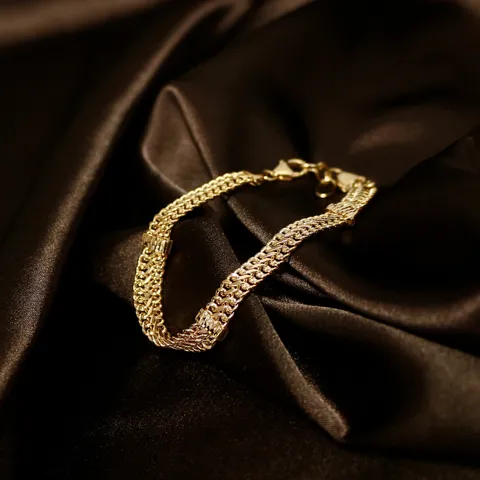 [ 100% MADE IN ITALY](실로) 18K 더블 루프 브레이슬릿 +무이자12개월