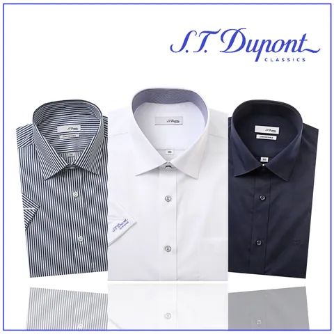 [현대백화점] [S.T.듀퐁셔츠]듀퐁 반팔 슬림핏 일반핏 프리미엄 와이셔츠 17종 택1(SE5MM22HS921SWH외) +할인쿠폰