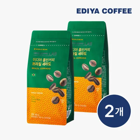 이디야 홀빈커피 브라질 세하도 200g x 2개
