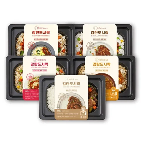 [Holicious] 홀리셔스 감탄도시락 5종 10팩