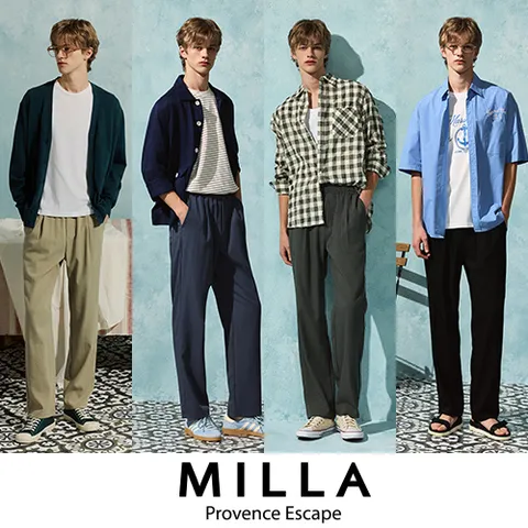[  ][Milla] 밀라 26SS 남성 썸머 쿨팬츠 4종