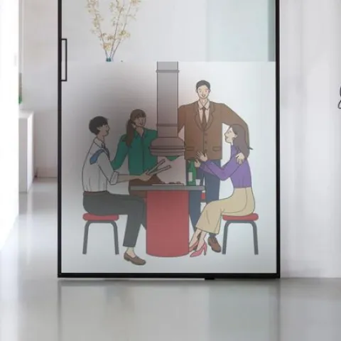 아트박스/꾸밈 gb914-직장인의술자리_글라스시트지