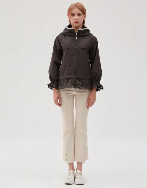 [현대백화점] [손정완] 펀칭 포인트 후드 점퍼 ZDJ3333061