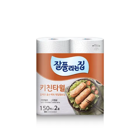 미래생활 잘풀리는집 키친타월 150매 x 2롤 x 1팩