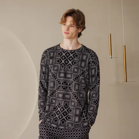 라페어 블랙 수딩웜 울트라 상하의세트 LMJLAST0121-BK