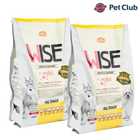 [펫클럽] 데이스포 와이즈 올스테이지 1.2kg 강아지 전연령 사료 2개