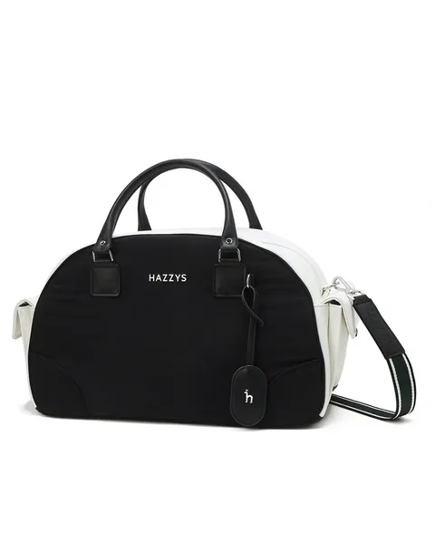 [헤지스 골프 여성] [25SS] HWGF5E302N3 네이비 여성 로고장식 가죽 보스턴백 +할인쿠폰