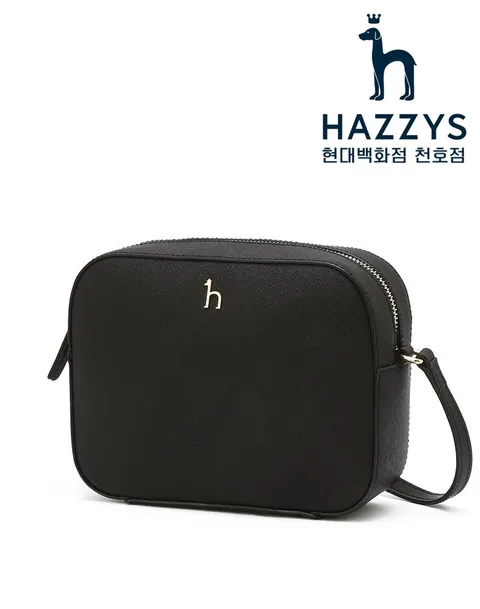 [현대백화점] [헤지스ACC] HIWA3F180BK 블랙 가죽 퍼피 카메라백