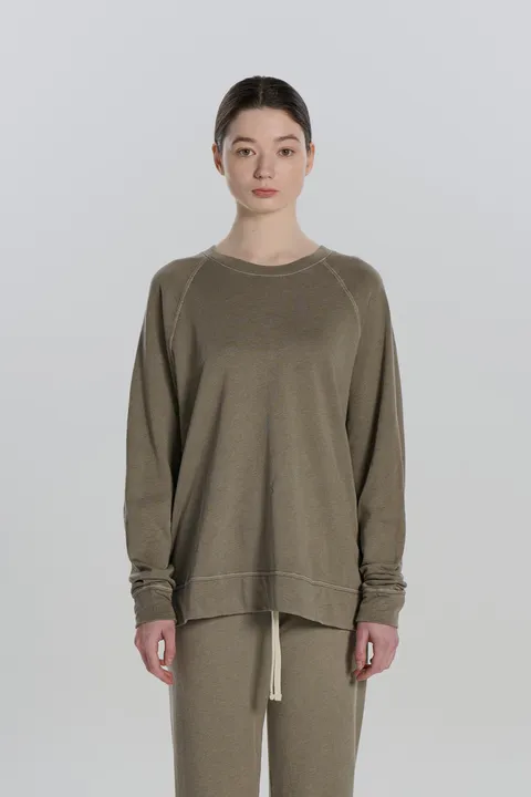 [현대백화점] [제임스펄스] WXA3657 VINTAGE FRENCH TERRY RELAXED SWEATSHIRT-FUME