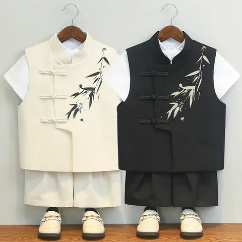 지앤제이커머스 (대여) 대나무 프린팅 반팔 반바지 창파오 공연 무대 +할인쿠폰