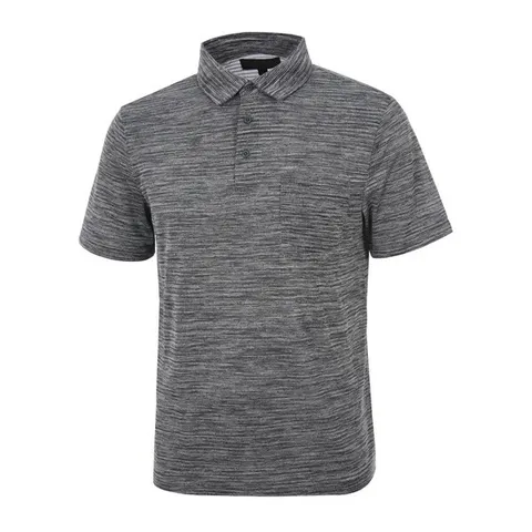 [하프클럽/로베르타 디 까메리노]그레이 베이직 반팔 카라 니트 RN2-U01-3