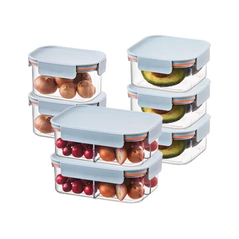 [락앤락]NEW 비스프리 모듈러 플러스 실속 반찬통 7종(칸칸이850ml2P+450ml2P+600ml3P)