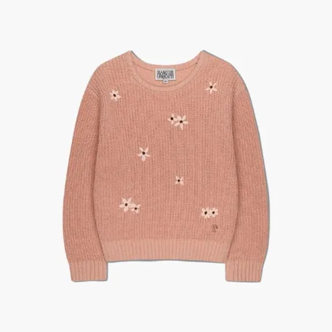 마리떼프랑소와키즈긴팔티 TQK MFE45FKN101CRL KIDS W FLOWER KNIT PULLOVER