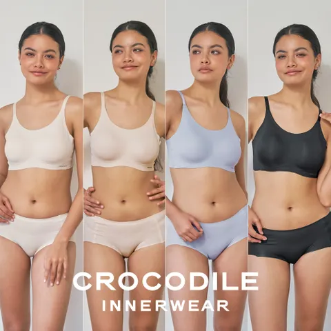 [크로커다일]  소프트핏 쉘론 스트랩 패드일체형 브라+팬티 8종세트 CDW5M09101112_T +할인쿠폰
