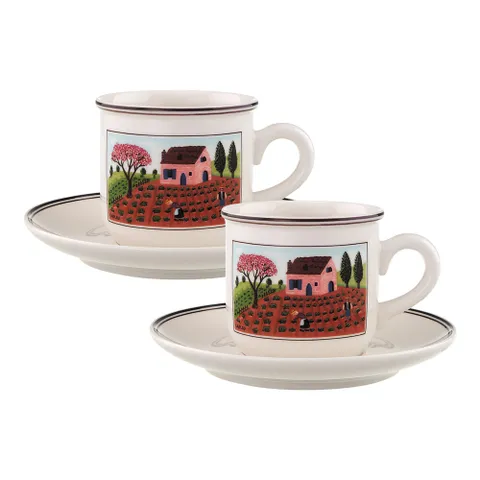 [현대백화점] [빌레로이앤보흐] 디자인나이프 커피잔 2인조 세트 (4P)