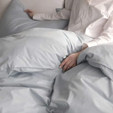 [파르페by알레르망] 플레인 호텔식 홑겹커버이불 (더치블루) Q