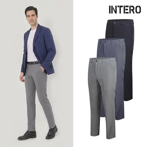 [INTERO MEN]인테로 맨 남성 봄/여름 포인트 사방스판바지/정장바지/IMJR
