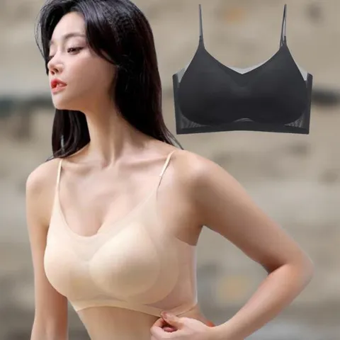 아트박스/신상오픈런 여성용 블랙 심리스 쿨링 브라 노와이어 여름용 +할인쿠폰