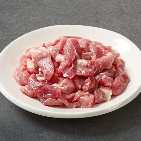 [숨비포크]제주 한돈 뒷다리살 (찌개용) 500g x 2팩