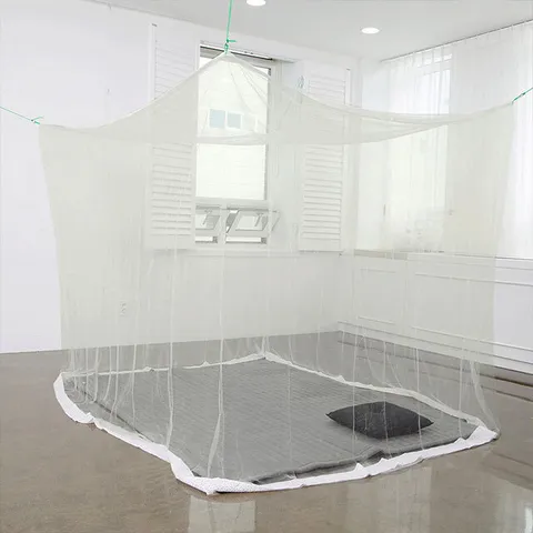 장보리 국방색 사각모기장 별대 5-6인용