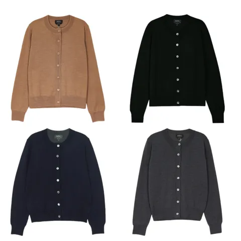 [ 연말 긴급 찬스  해외 컨템포러리 최대 60% 쿠폰 쏩니다(12/5∼12/31까지)][아페쎄] 여성 마린 라운드넥 가디건 4종 택1 (WVAWM-F22174) +할인쿠폰