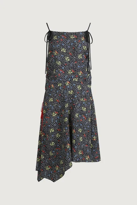[현대백화점] [럭키슈에뜨] [아울렛] 도트 플라워 슬립 셔링 원피스 LFDAM25570 1color/2size LFDAM25570