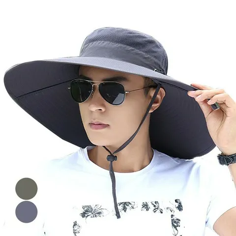 [하프클럽/옷자락]남자 남성 스트링 넓은 챙모자등산 낚시 여름