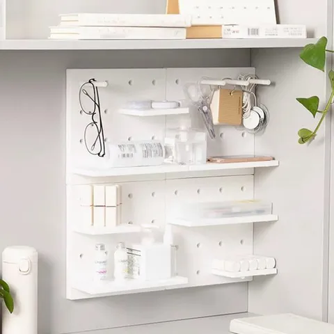 보드겜 무타공 벽걸이 선반 미니 타공판 타공 화이트 R747