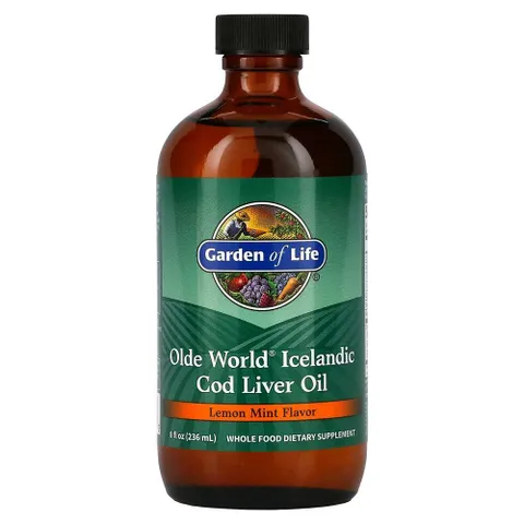[해외직구] Garden of Life 가든오브라이프 대구 간유 레몬민트 236ml