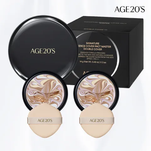 [에이지투웨니스]AGE20S 시그니처 에센스 커버 팩트 마스터 더블커버(케이스1+리필2) (SPF50+ PA++++) - 현대Hmall
