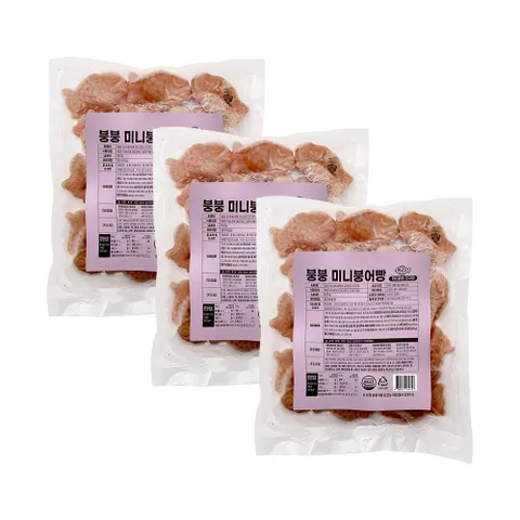 붕붕 미니붕어빵 고구마 500g x3개