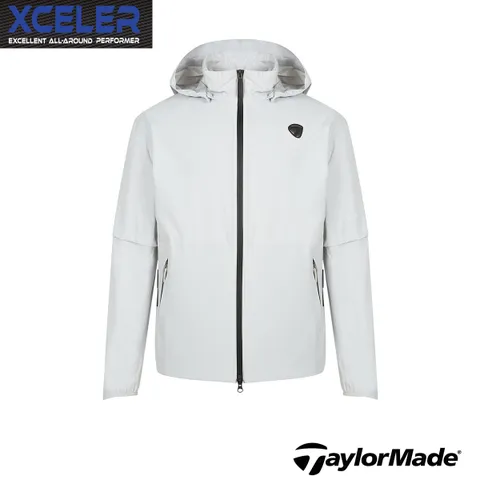 [현대백화점] [선물 포장 쇼핑백 동봉 가능 (고객메세지란에 표기)][테일러메이드] 25년 S/S 남성 경량 3LAYER 레인 점퍼 TMJUOZ101 196(라이트그레이) 초경량 바람막이 자켓 +사은품(20만원이상 구매고객 고급 골프양말 증정!!!)