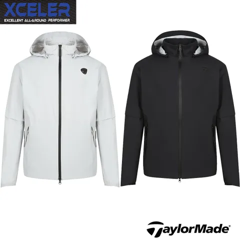 [현대백화점] [선물 포장 쇼핑백 동봉 가능 (고객메세지란에 표기)][테일러메이드] 25년 S/S 남성 경량 3LAYER 레인 점퍼 TMJUOZ101 2종 택1 초경량 바람막이 자켓 +사은품(20만원이상 구매고객 고급 골프양말 증정!!!)