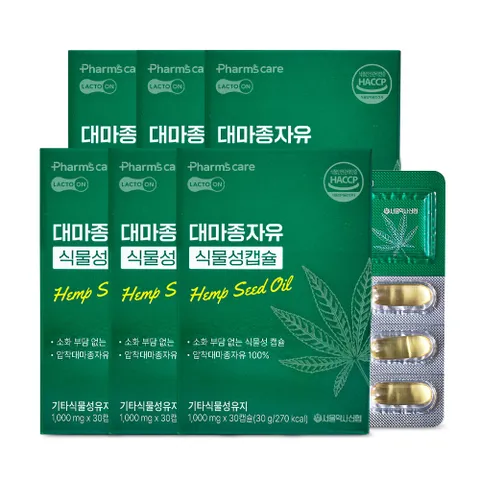 서울약사신협 대마종자유 식물성캡슐(30캡슐) 6세트