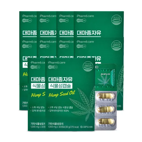 서울약사신협 대마종자유 식물성캡슐(30캡슐) 12세트