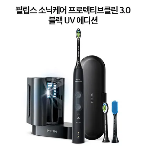 [정품]필립스 소닉케어 전동칫솔/HX6462/블랙  