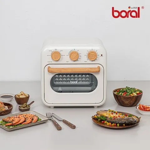 [Boral] 보랄 더 셰프 기계식 스텐 304 우드디자인 에어프라이어 오븐 16L BR-AF155M +할인쿠폰