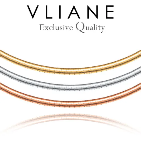 [브리앙] 18K 테크닉 양면 오메가 2.5mm 목걸이