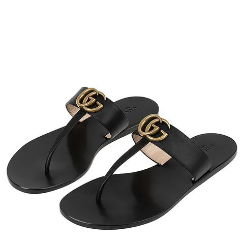 구찌 마몬트 스트랩 여성 샌들 497444 A3N00 1000