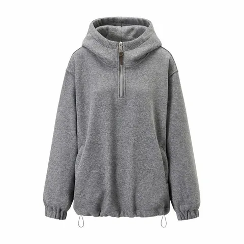 [하프클럽/나인식스뉴욕]데일리 반집업 후드 스트링 긴팔 티셔츠 (NP4LW024L0)