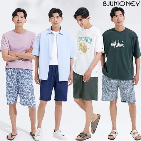 [8JUMONEY]팔주머니 풍기포 시어서커 남성 팬츠 4종 