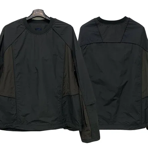 23FW 준지 나일론 배색 오버핏 긴팔티 그레이 JC3941P253 +할인쿠폰