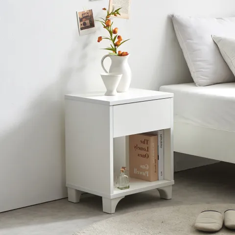 아미 화이트 1단 협탁 침실 거실 +할인쿠폰