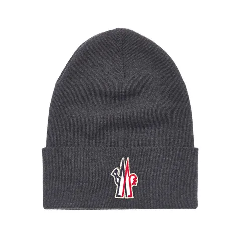 [몽클레어] 그레노블 로고 울 비니 모자 3B10000_09974_990_GREY