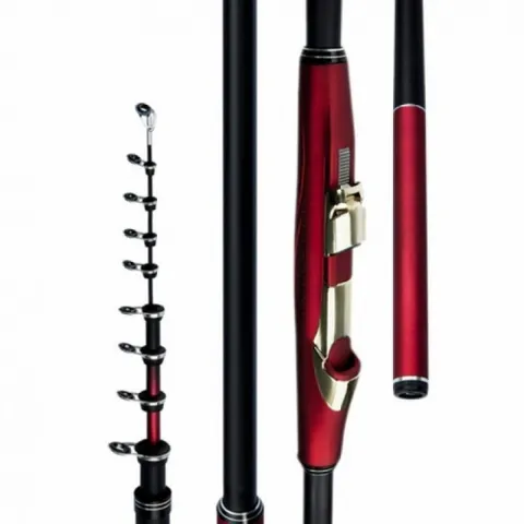 원투 낚시대 레드 컬러 낚싯대 낚시용품 낚시 장비 +할인쿠폰