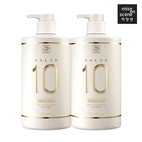 미쟝센 살롱 10 단백질 트리트먼트 에센스 팩 990ml+990ml