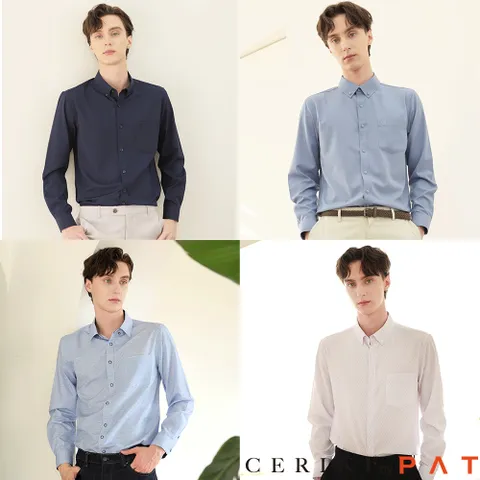 Cerini By PAT 24SS 남성 워셔블 스판셔츠 4종  - 현대Hmall
