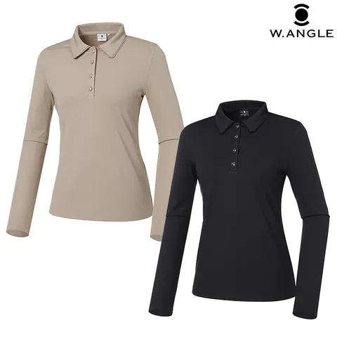 [현대백화점] [와이드앵글] WWU22242 여성 CF 레지나 리브드 폴로 티셔츠