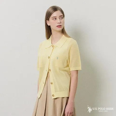 [U.S. POLO ASSN.] USPA 26SS 여성 코튼 썸머 가디건 2종 (HUPS269208) - 현대Hmall